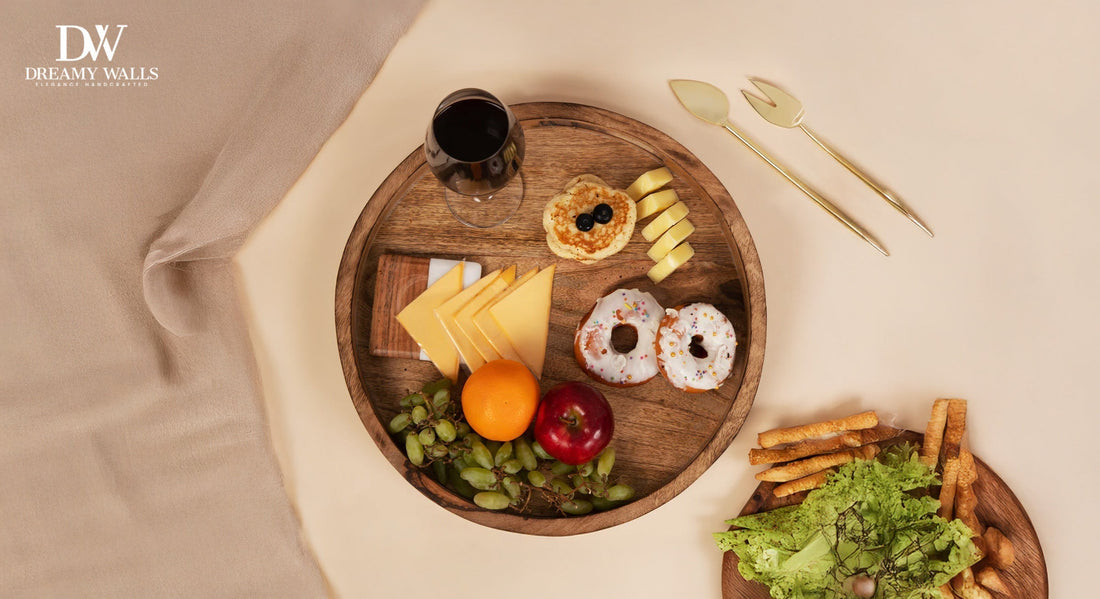 wooden serving trays