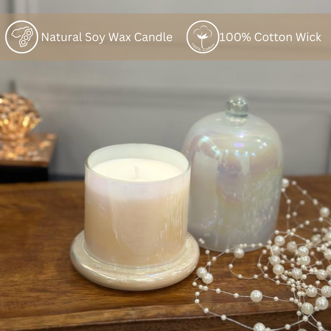 Oud Candle In Glass Bell Jar