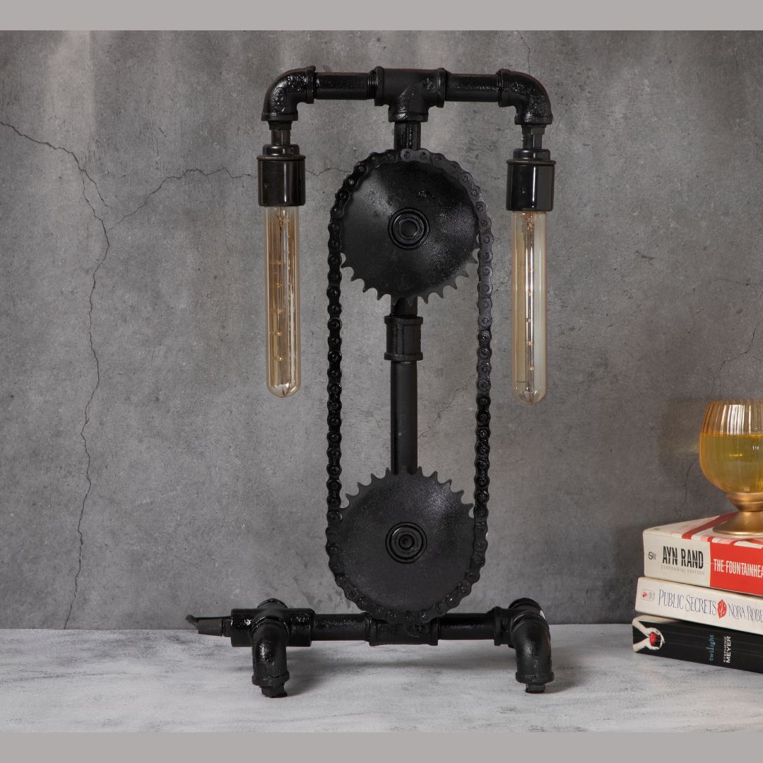 Industrial Mandala Table Lamp