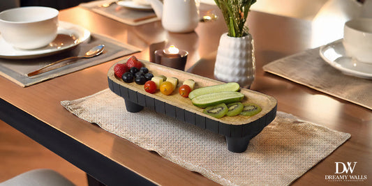 Wooden platter trays