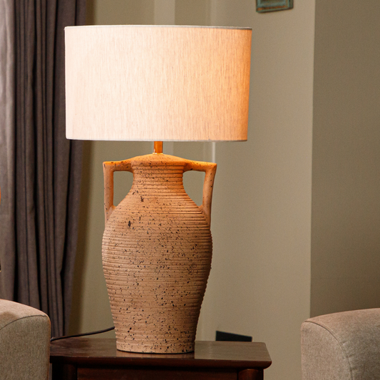 Brown Terracotta Table Lamp