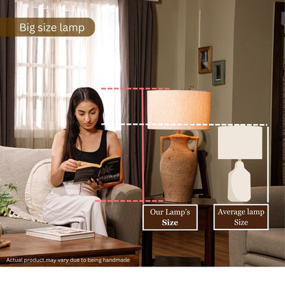 Brown Terracotta Table Lamp