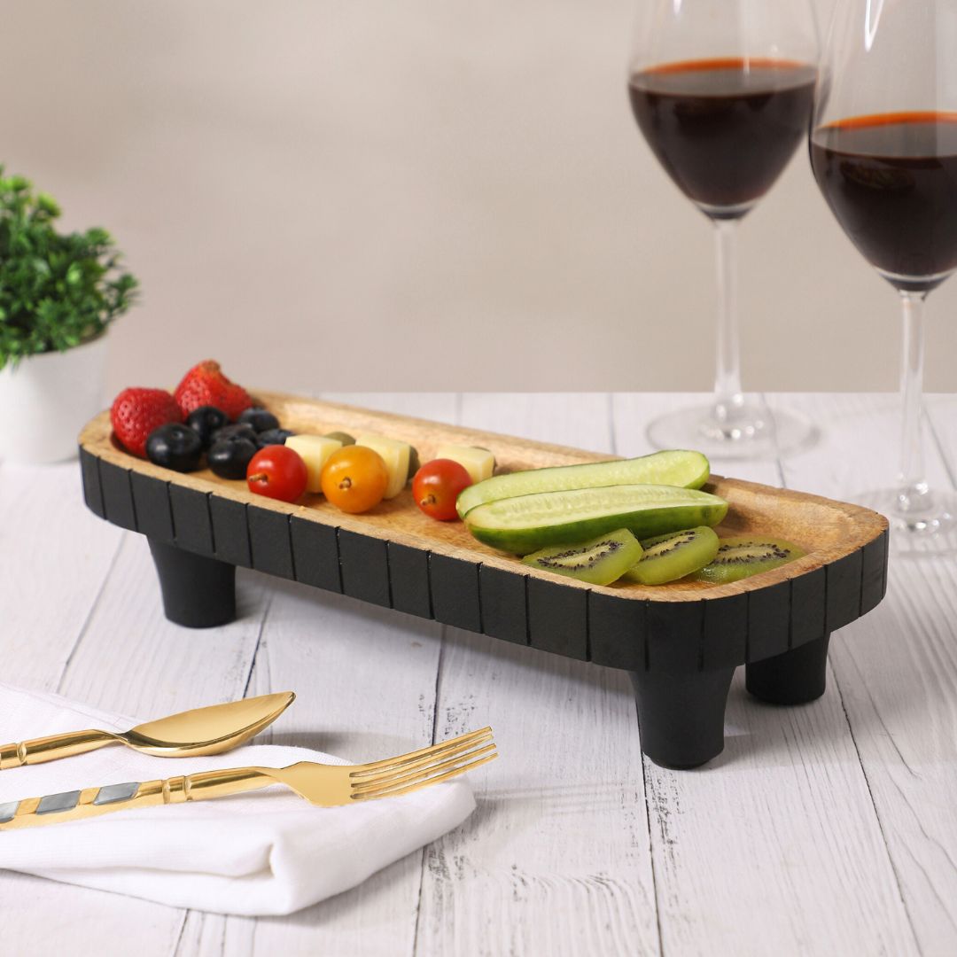 Wooden Asymmetric Platter S