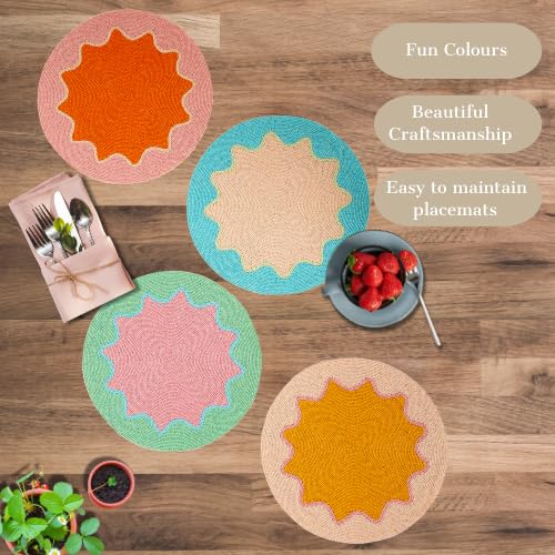 Colour Pop Beaded Placemats 14" (Set of 4)