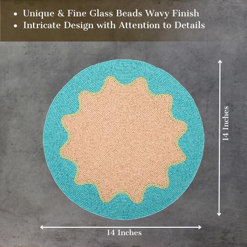 Colour Pop Beaded Placemats 14" (Set of 4)