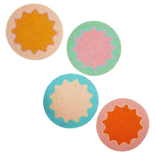 Colour pop beaded placemats set of 4