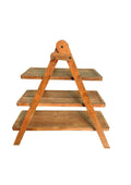 Acacia wood 3-tier serving tray
