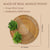 Round Wooden Ribbed Platter