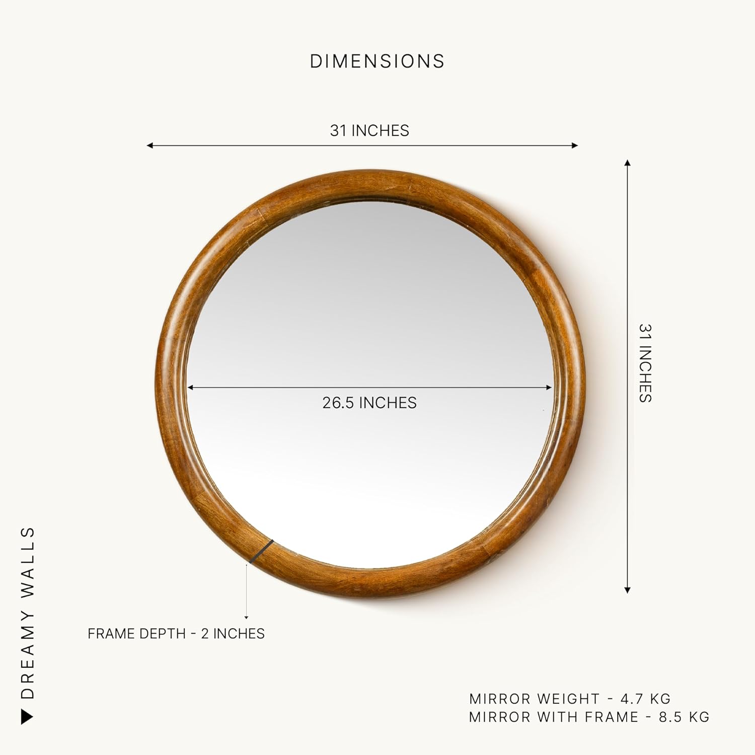 Classic Round Mirror