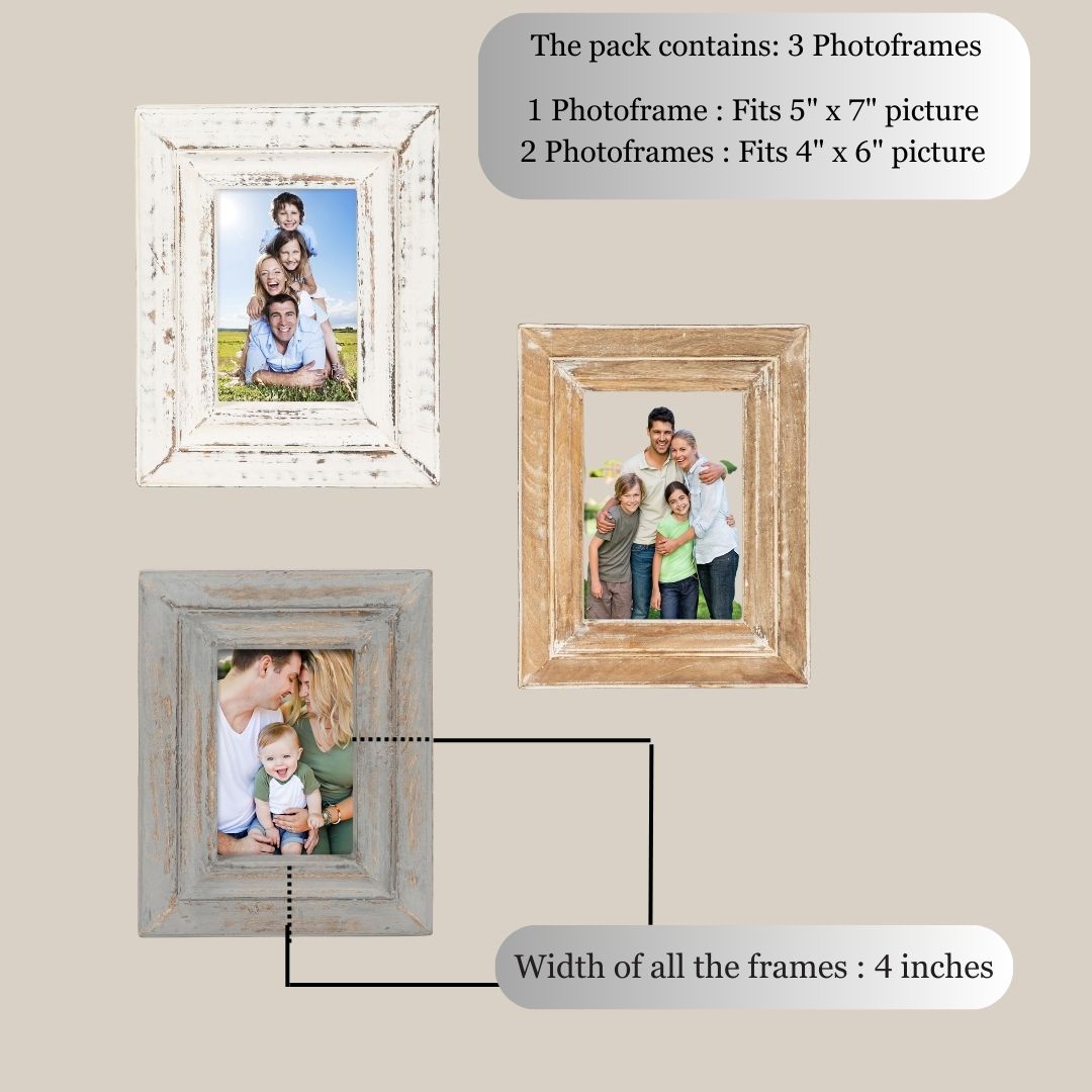 Photo Frames Set of 3