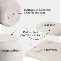 Marble Bathroom Accessories Set for Your Space — thumbnail
