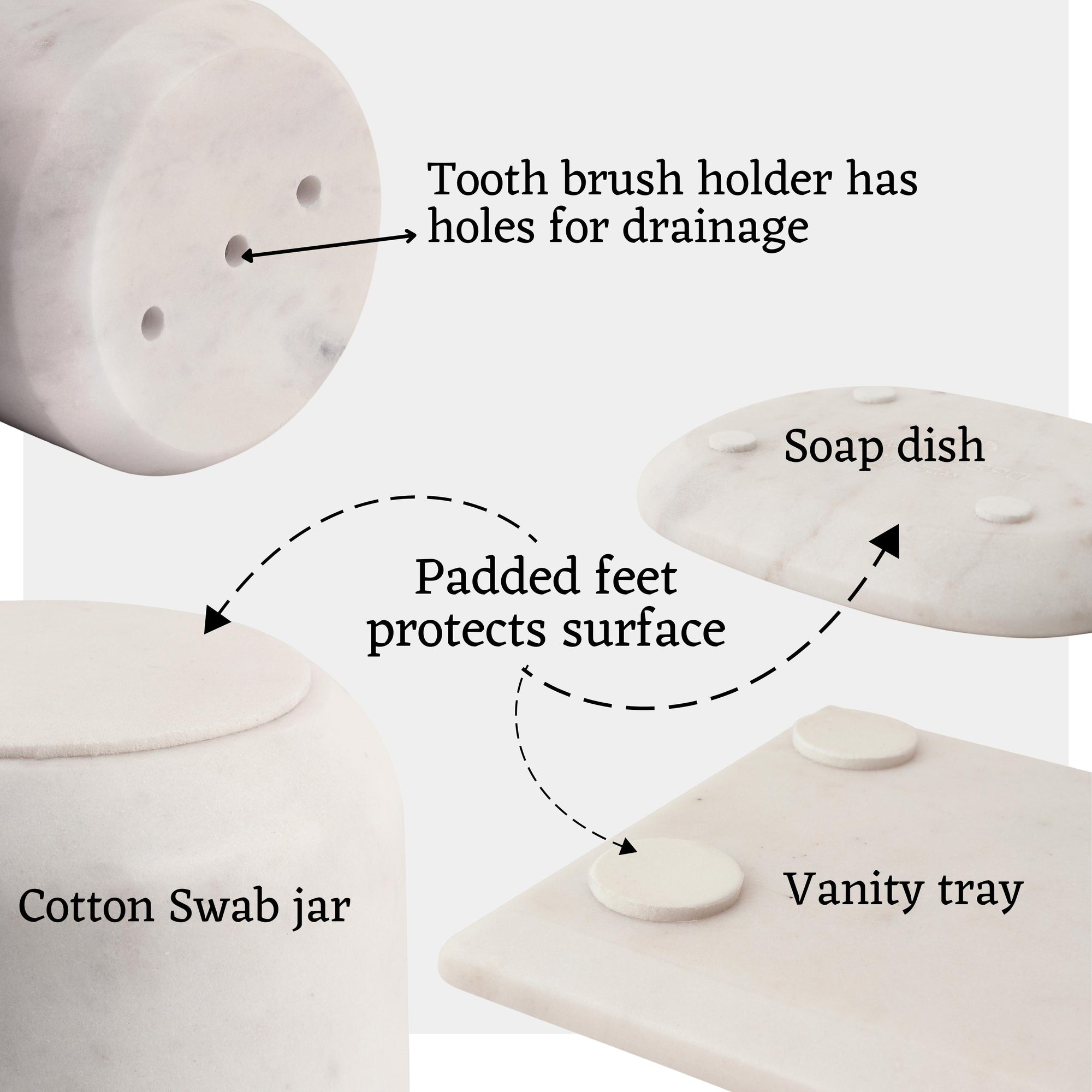 Marble Bathroom Accessories Set for Your Space
