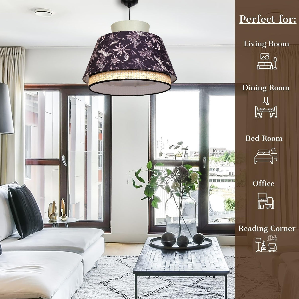 Wild Bamboo Braided Pendant Ceiling Lamp