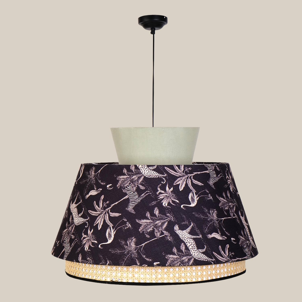 Wild bamboo braided pendant ceiling lamp