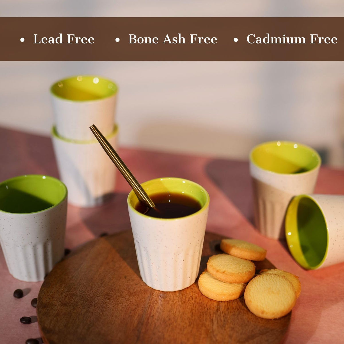 Ceramic Kulhad Cups Set of 6 (120 ml)