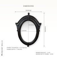 French Harmony Oval Mirror — thumbnail