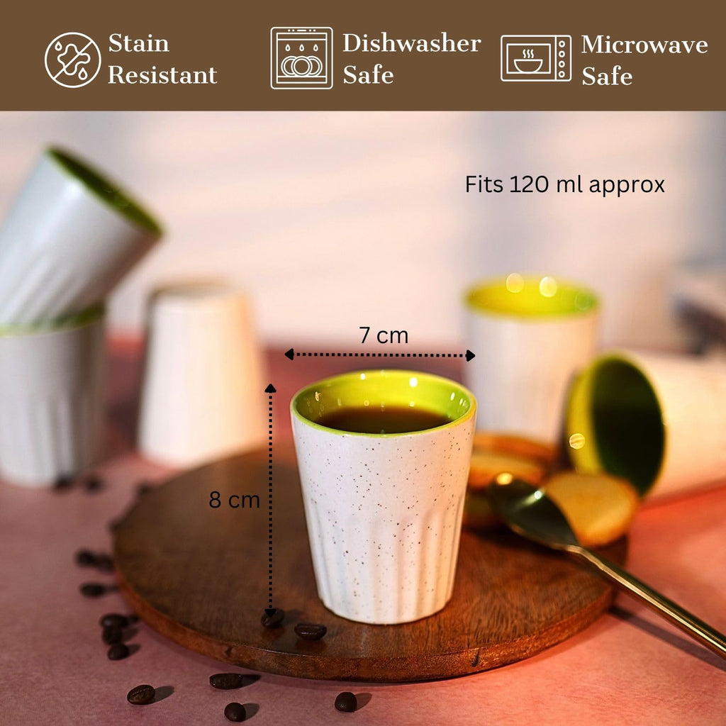 Ceramic Kulhad Cups Set of 6 (120 ml)