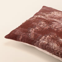 QUARTZ Oblong Cushion, Aari, 12 x 20 Inch, Mocha, Earth Series — thumbnail