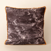 TERRA Square Cushion, Aari, 18 x 18 Inch, Black, Earth Series — thumbnail