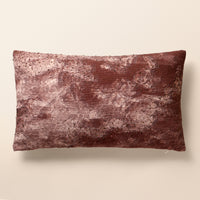 QUARTZ Oblong Cushion, Aari, 12 x 20 Inch, Mocha, Earth Series — thumbnail