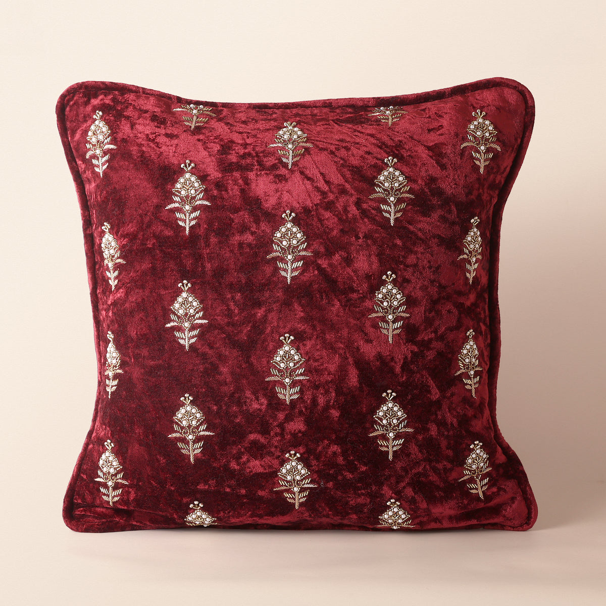 SAPPHIRE Oblong Cushion, Velvet, 12 x 20 Inch, Blue, Velvet Luxe