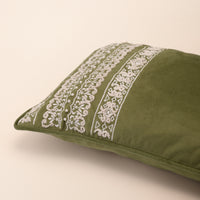 ADAH Oblong Cushion, Dori, 12 x 20 Inch, Sage, Romantic Vintage — thumbnail