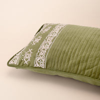 SABA Oblong Cushion, Dori, 12 x 20 Inch, Sage, Romantic Vintage — thumbnail