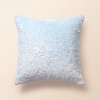 YAZD Square Cushion, Patchwork, 18 x 18 Inch, Blue, Persian Mosaic — thumbnail