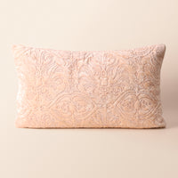 SHIRAZ Oblong Cushion, Patchwork, 12 x 20 Inch, Blush, Persian Mosaic — thumbnail