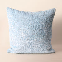 YAZD Square Cushion, Patchwork, 18 x 18 Inch, Blue, Persian Mosaic — thumbnail