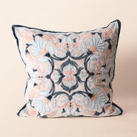 KASHN Square Cushion, Patchwork, 18 x 18 Inch, Blue, Persian Mosaic — thumbnail