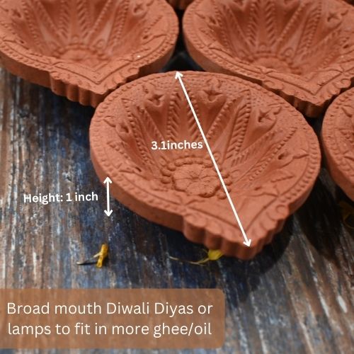 Terracotta Diya Set of 9
