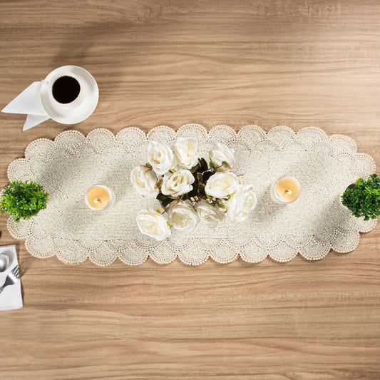Glass Beads Pearl Runner