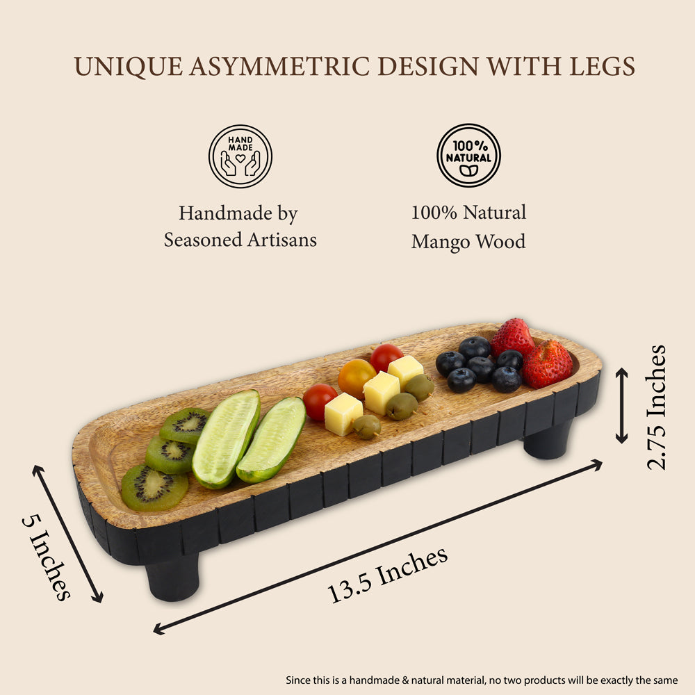 Wooden Asymmetric Platter S