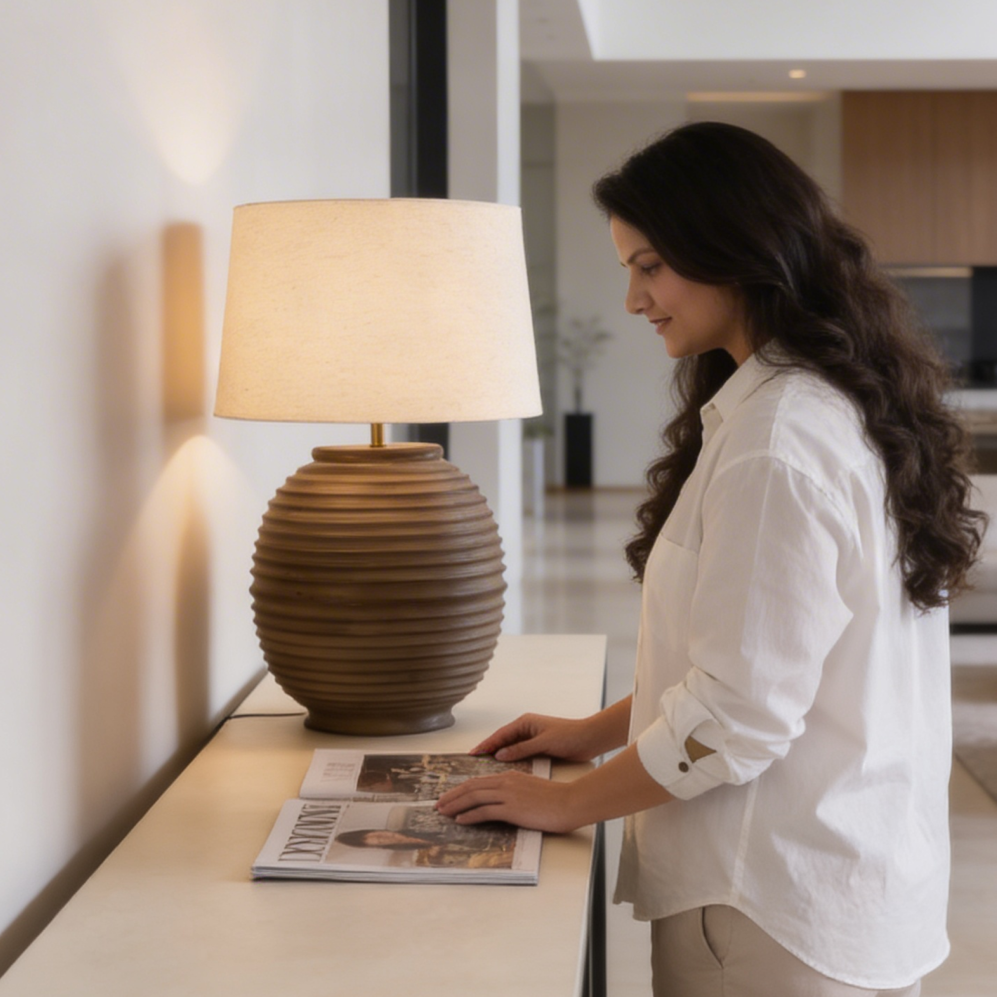 Honeycomb Sculptural Lamp