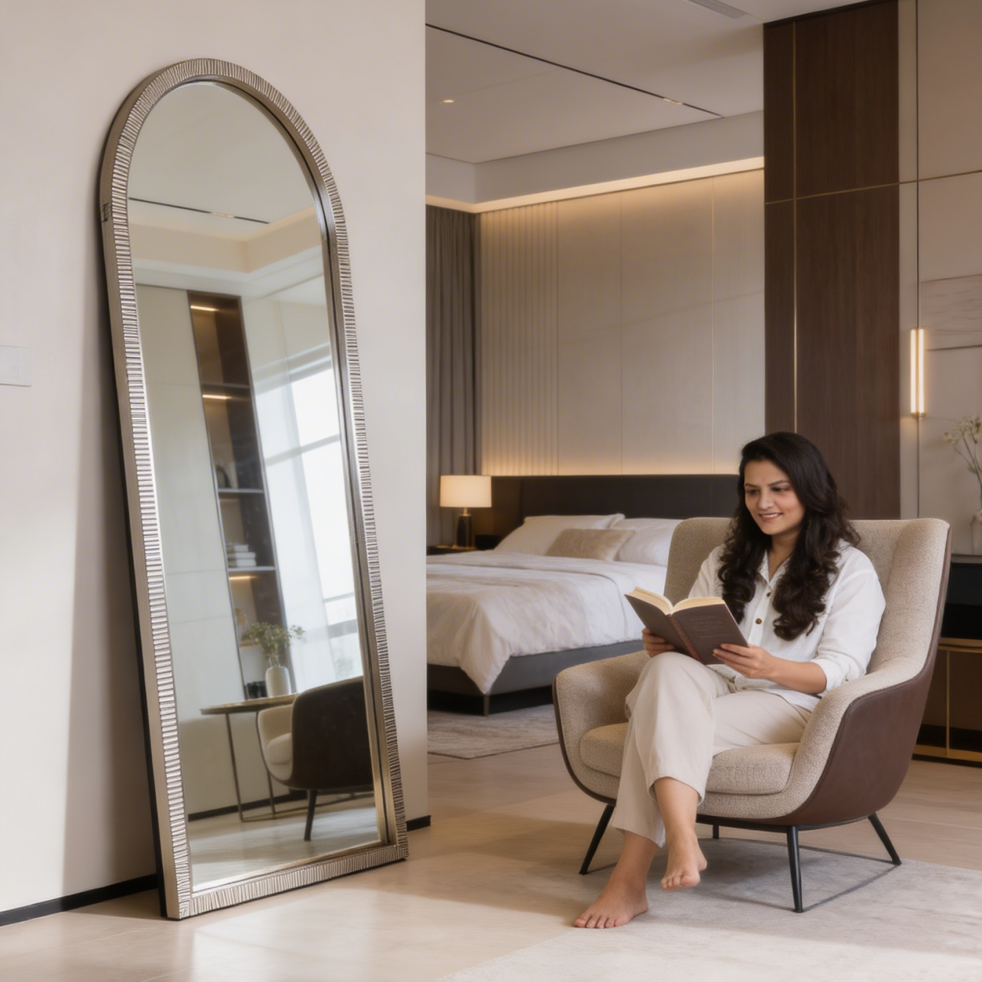 Arched Stripe Mirror