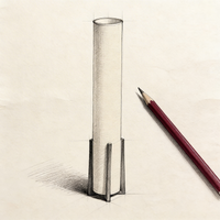 Ivory Column Lamp — thumbnail