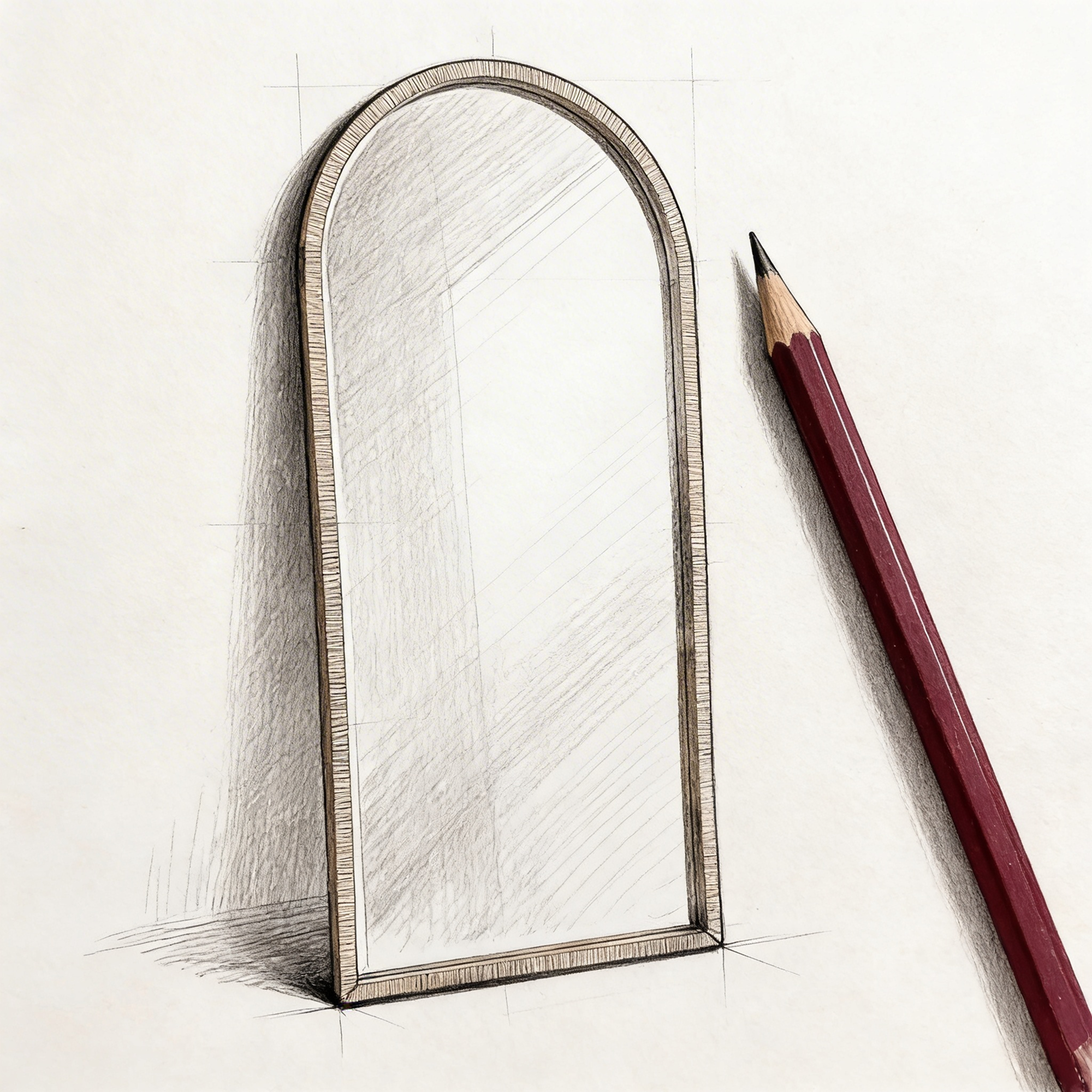 Arched Stripe Mirror