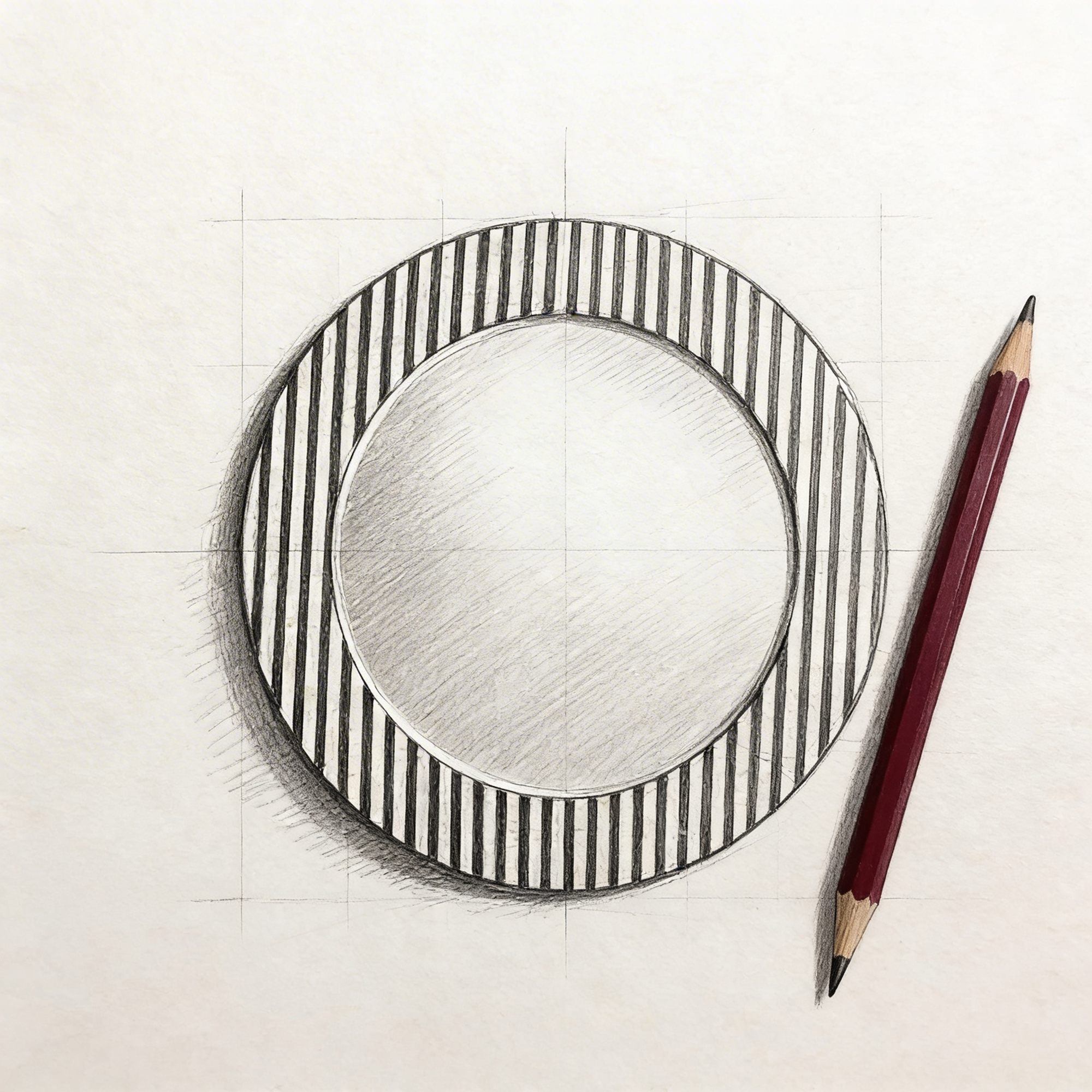 Monochrome Inlay Mirror