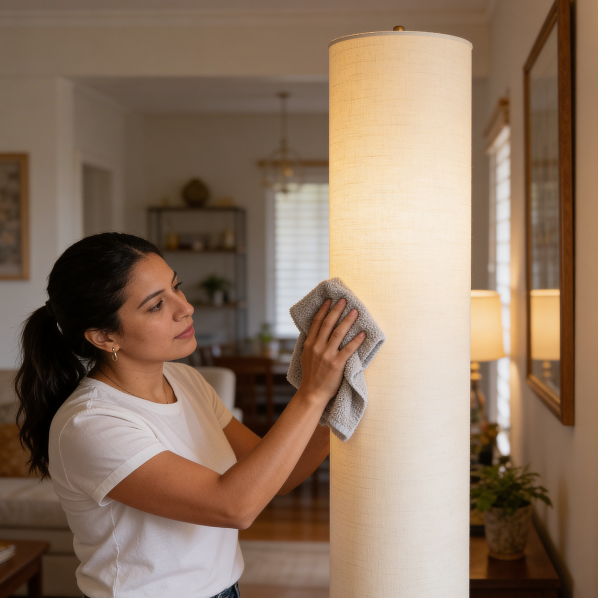 Ivory Column Lamp