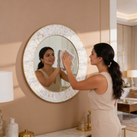 Mother-of-Pearl Inlay Mirror — thumbnail