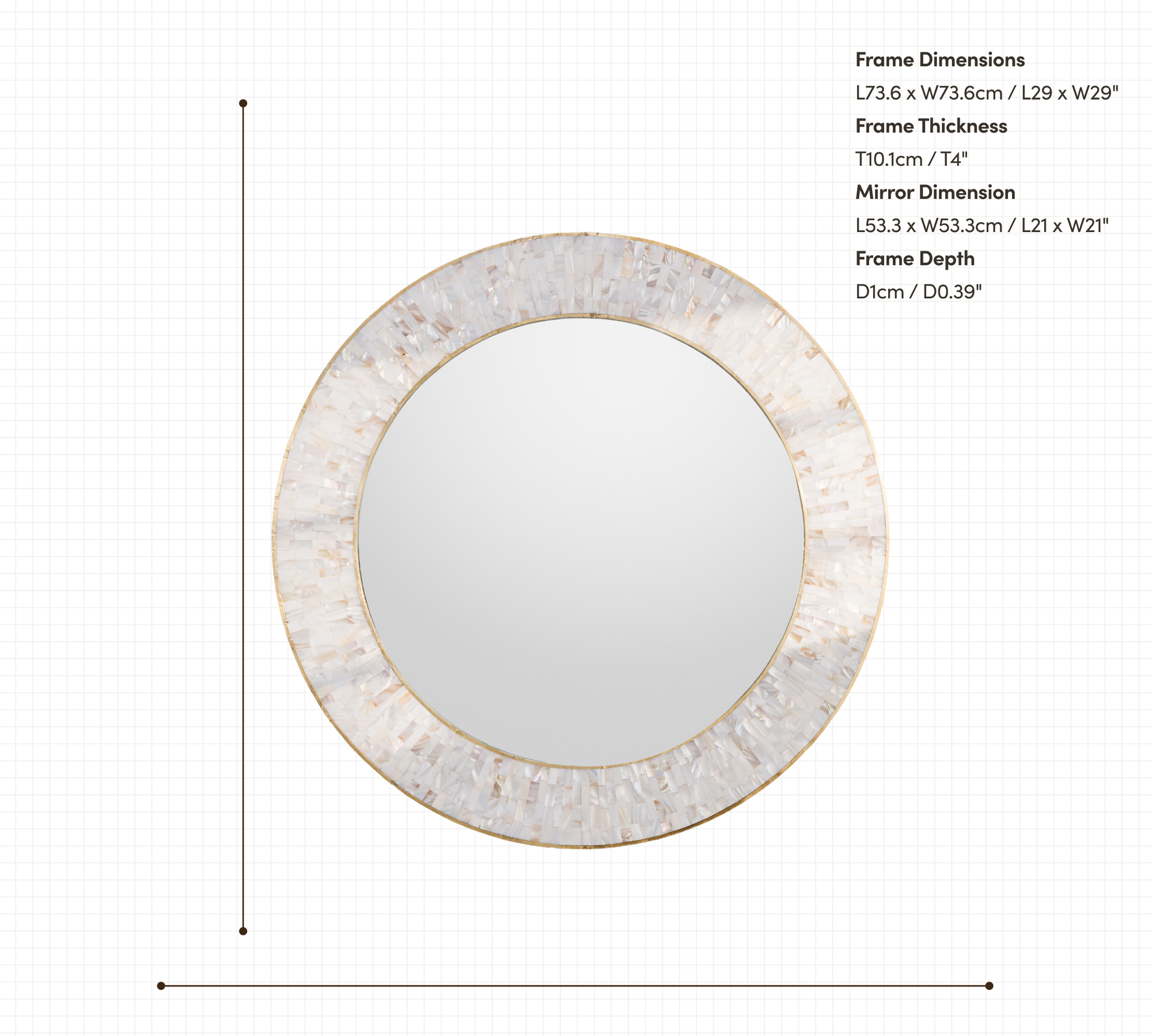 Mother-of-Pearl Inlay Mirror