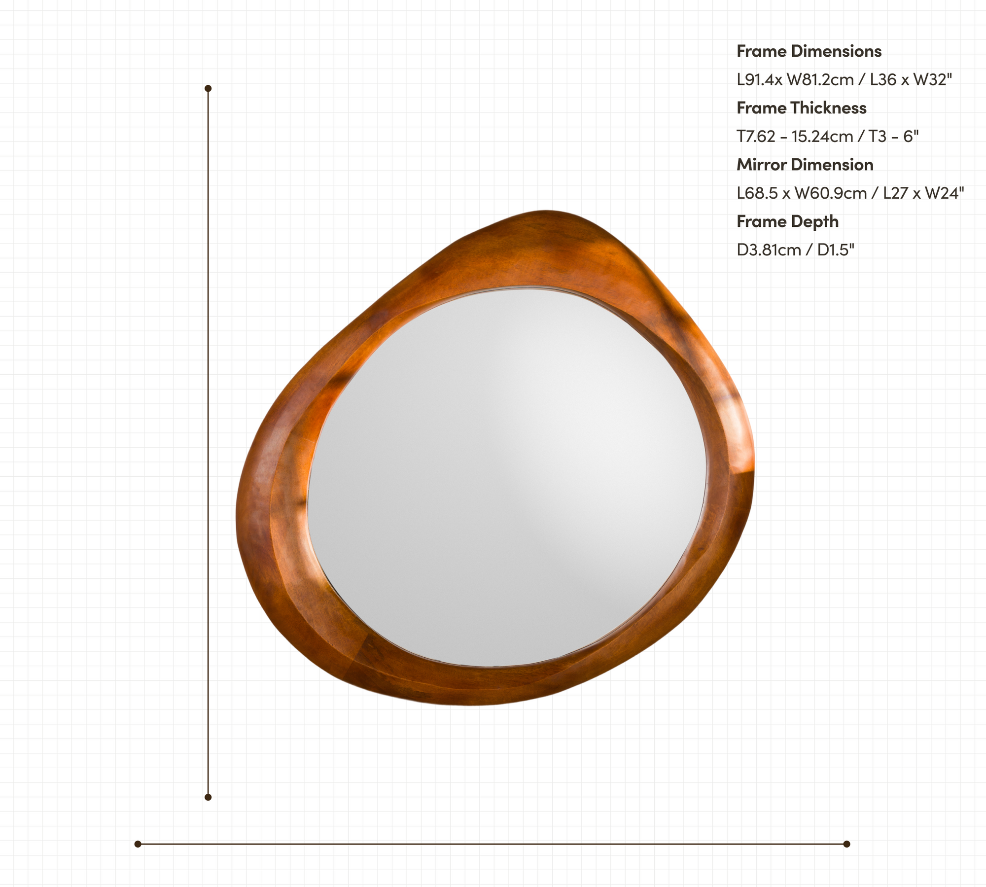 Oval Asymmetric Mirror