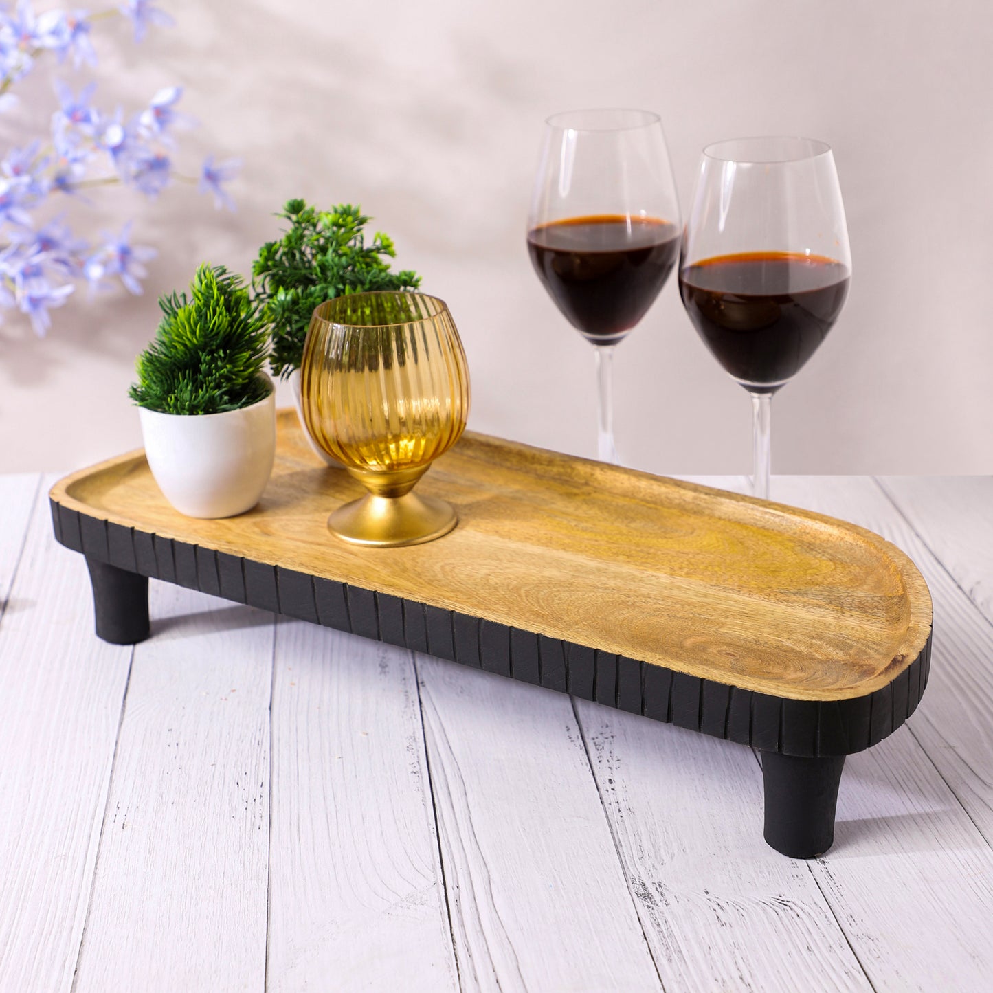 Wooden Asymmetric Platter S