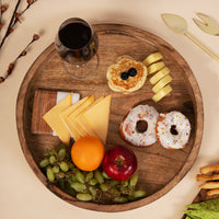 Wooden Round Trays - Set of 2 — thumbnail