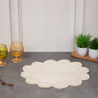 Pearls & Ivory Glass beads Placemats — thumbnail