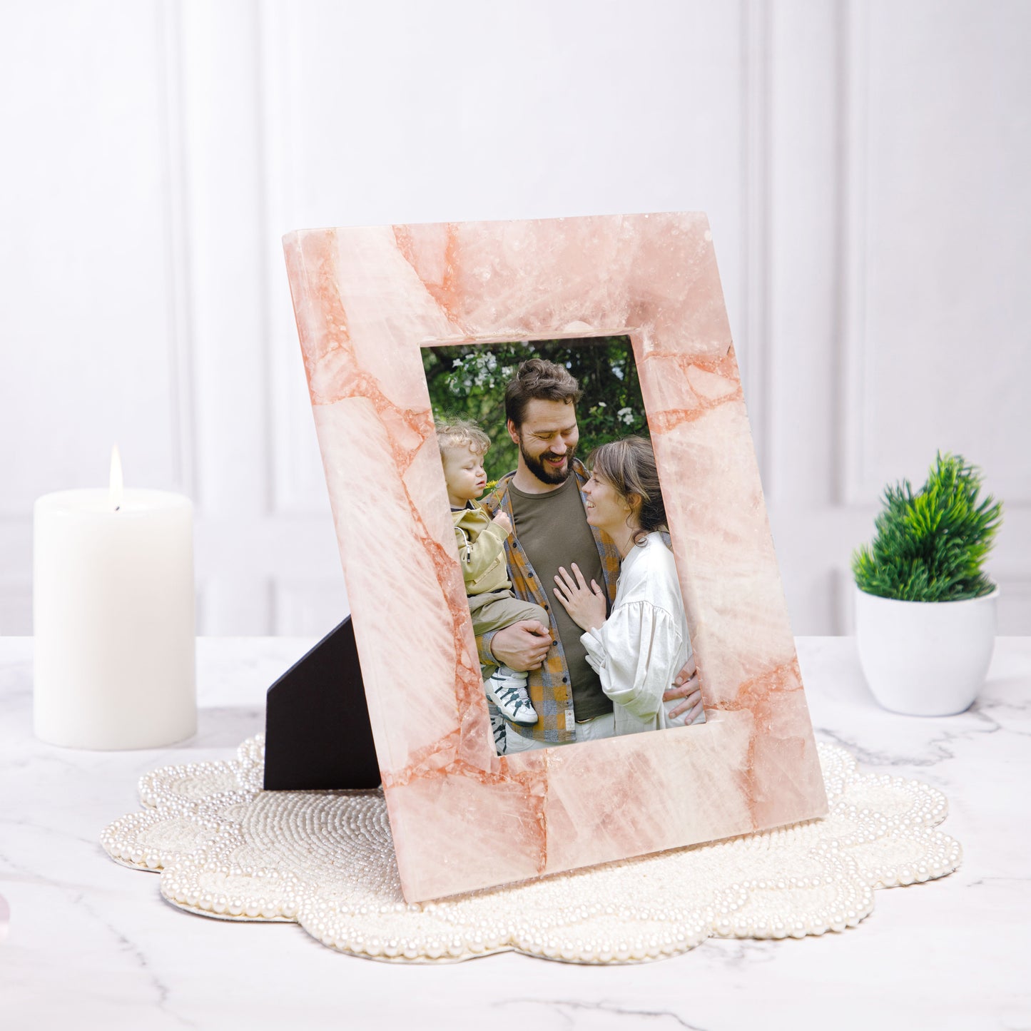 Rose Quartz Photo Frame