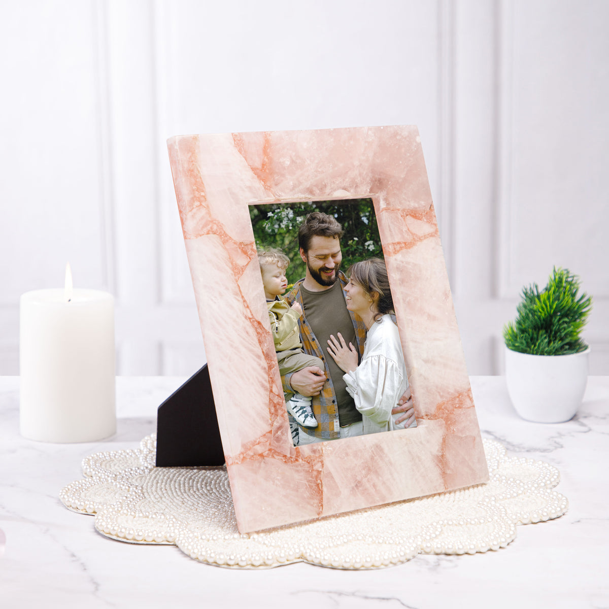 Rose Quartz Photo Frame