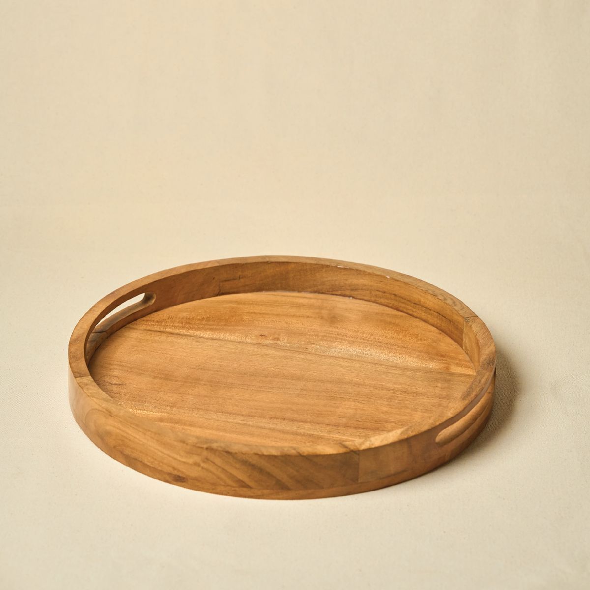 Wooden Round Trays - Set of 2