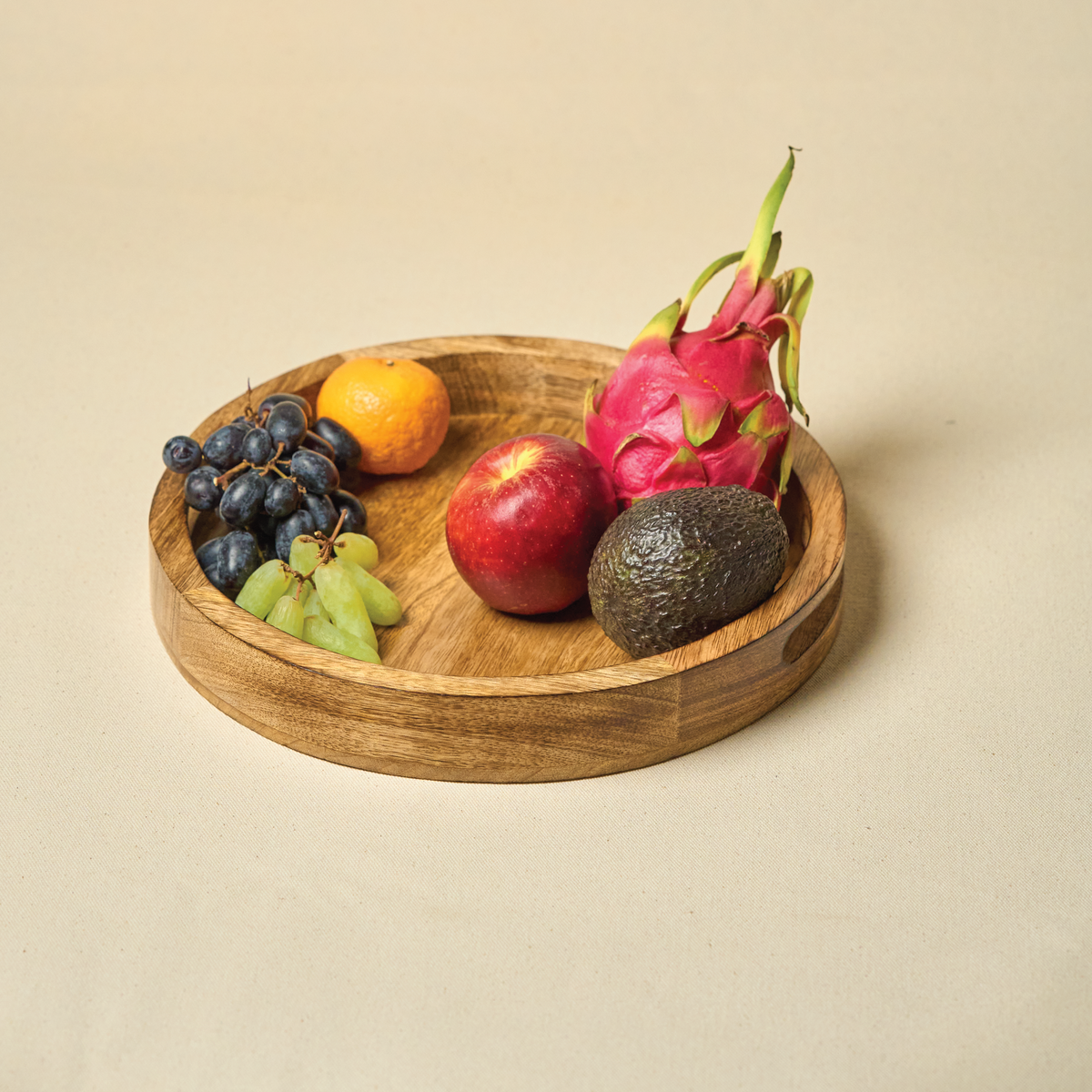 Wooden Round Trays - Set of 2